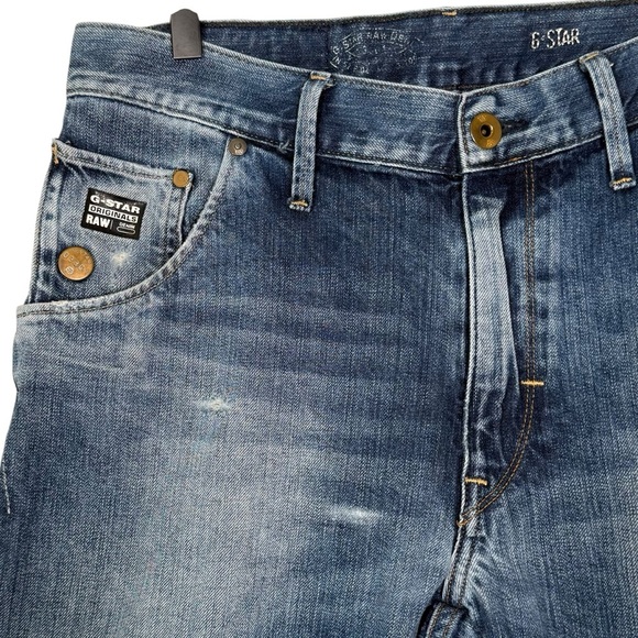 G-Star Size 33x34 Arc Loose Tapered Jeans Faded Medium Blue Wash - Picture 3 of 8